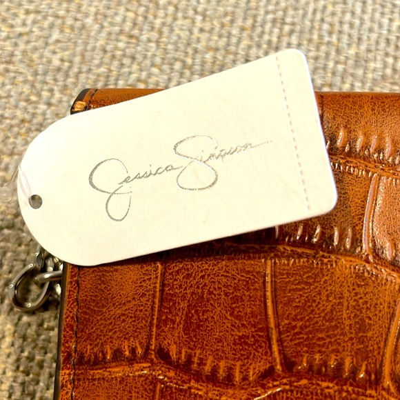 Jessica Simpson gator print shoulder bag - Picture 5 of 12